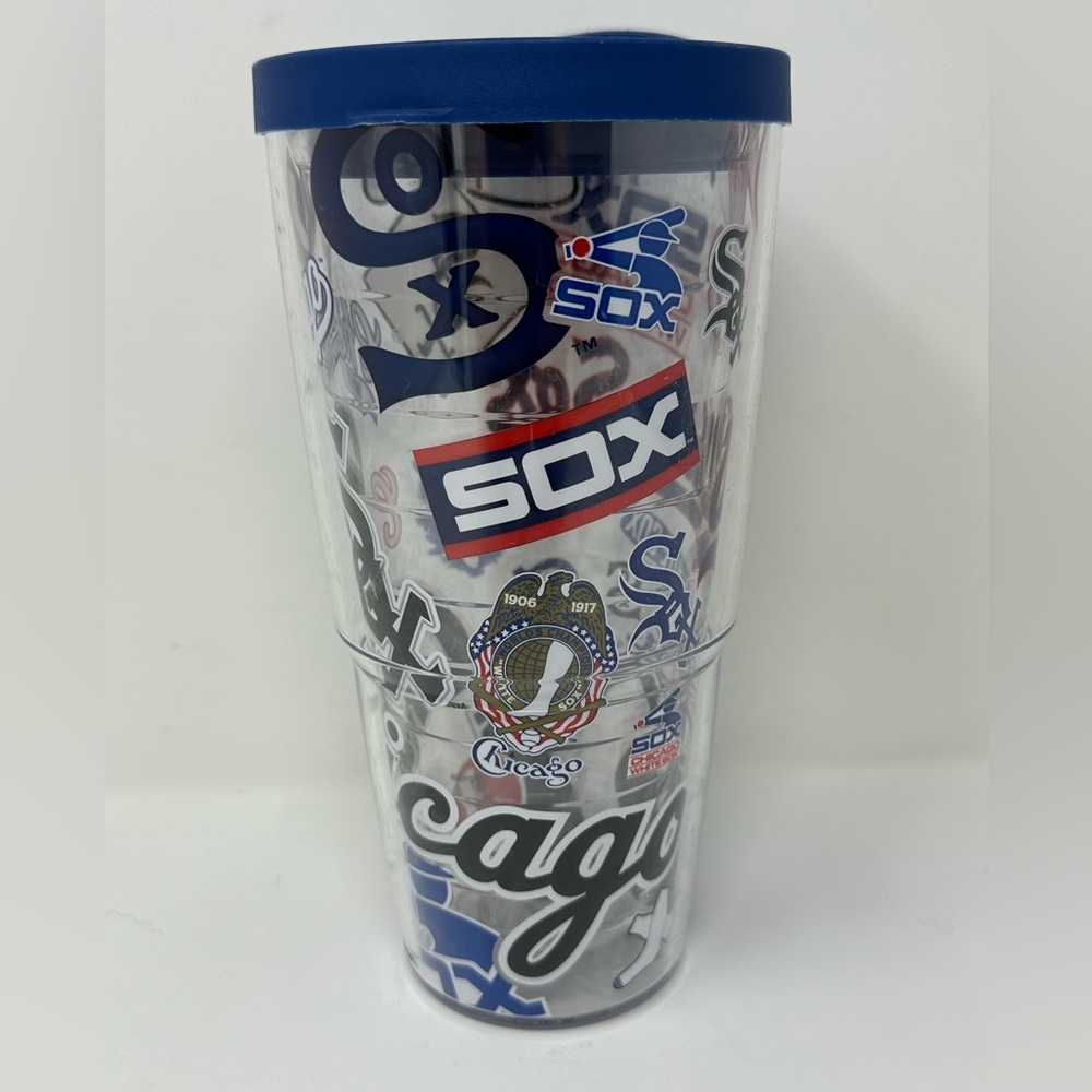 Tervis Tumbler Chicago WhiteSox 24 Oz With Blue Slider Lid A2